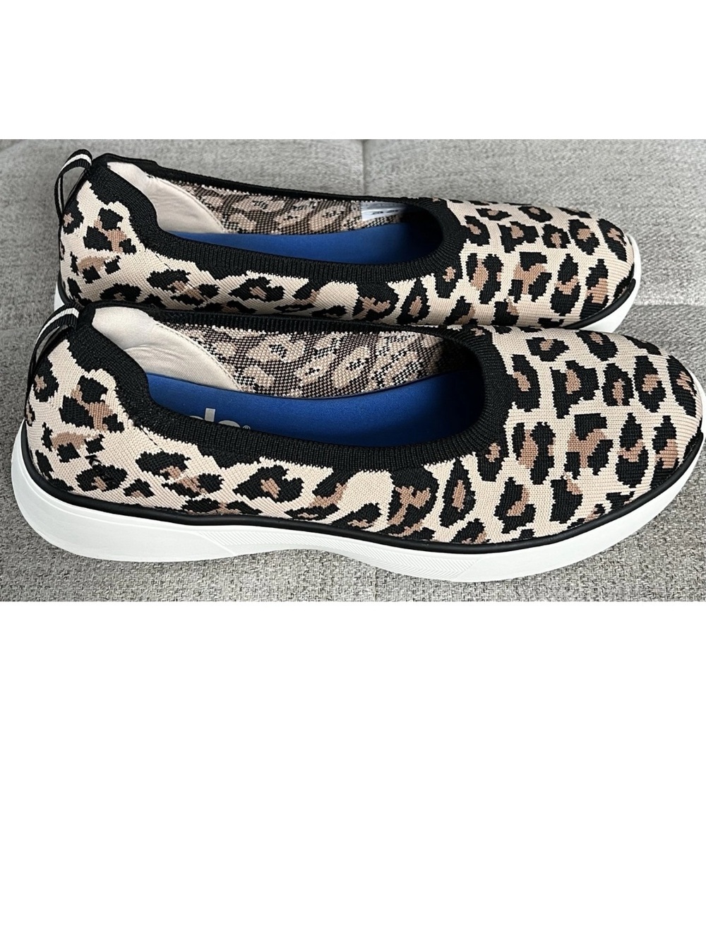 Keds Bliss Walk in Leopard Knit Skimmer sneaker - Black, Tan & White